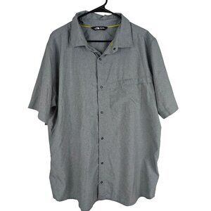 The North Face Mens XL Gray Short Sleeve Button-Up Shirt